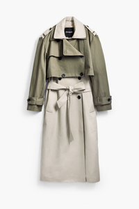 Desigual Detachable Two-Tone Trench Coat