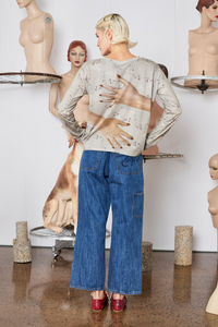M.A.Dainty Diddy Top Hands Print
