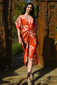 Cooper Do The Twist Dress Red Hibiscus Pre-Order