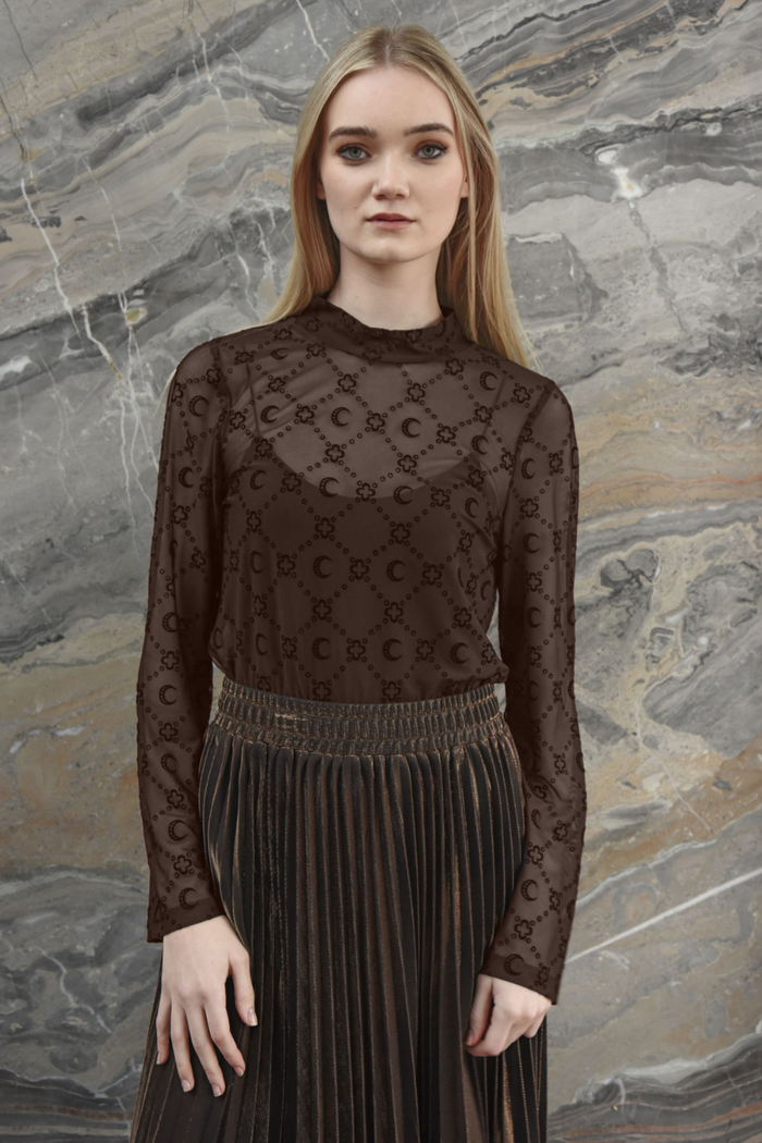 Curate Don't Get Meshy Top Brown Pre-Order