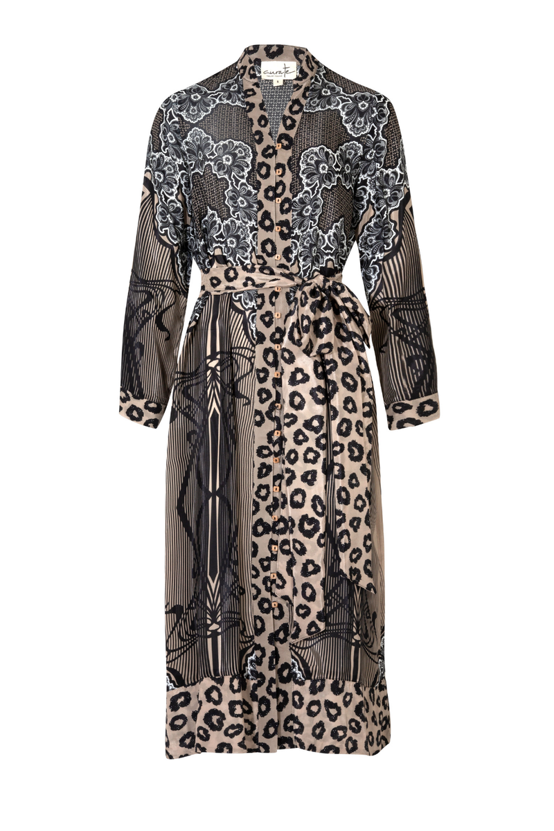 Curate Don't Waist My Tie Dress Mocha Pre-Order