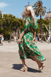 Ebb Dress K'Gari Palm Green Pre-Order