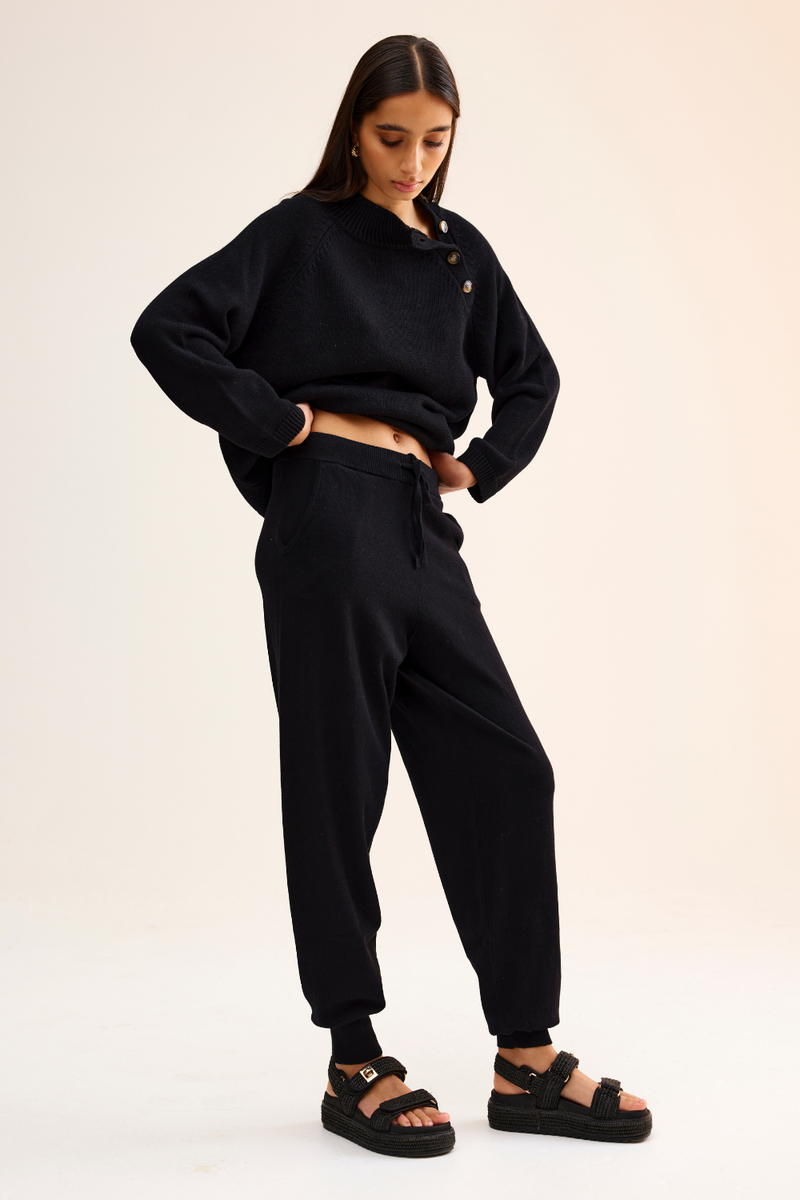 Kinney Eliza Knit Pant Black