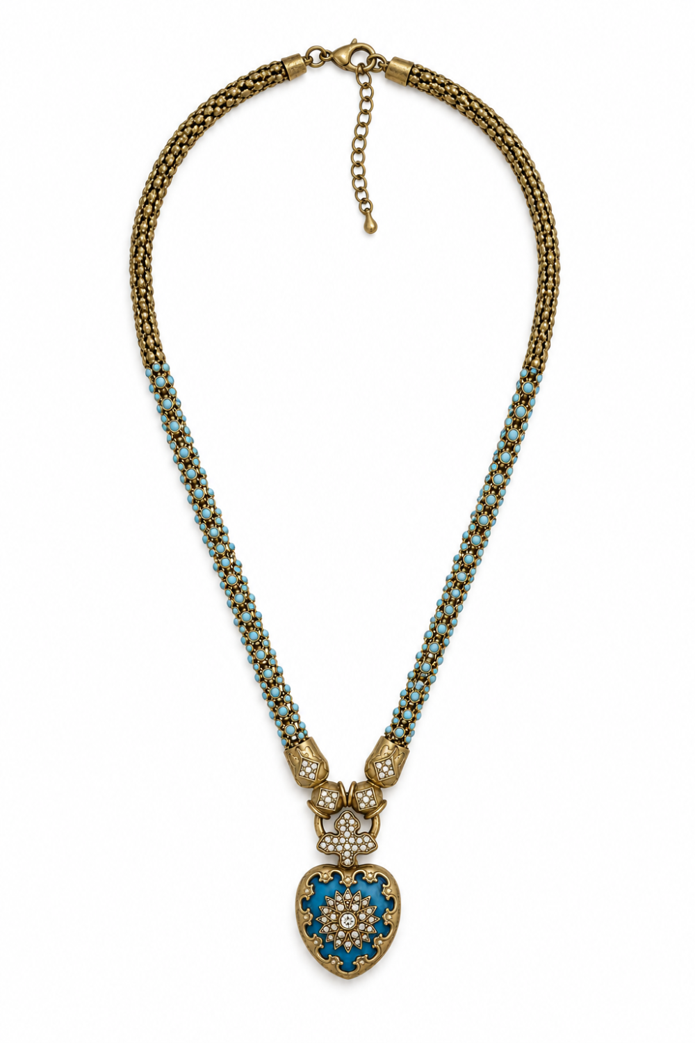 Elle and Elka Heart Necklace Multi