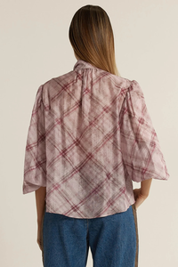 Fate + Becker Eve Pussybow Blouse Pink