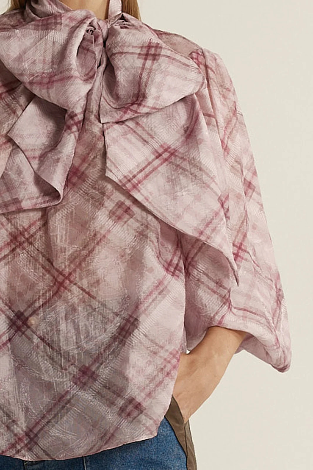 Fate + Becker Eve Pussybow Blouse Pink