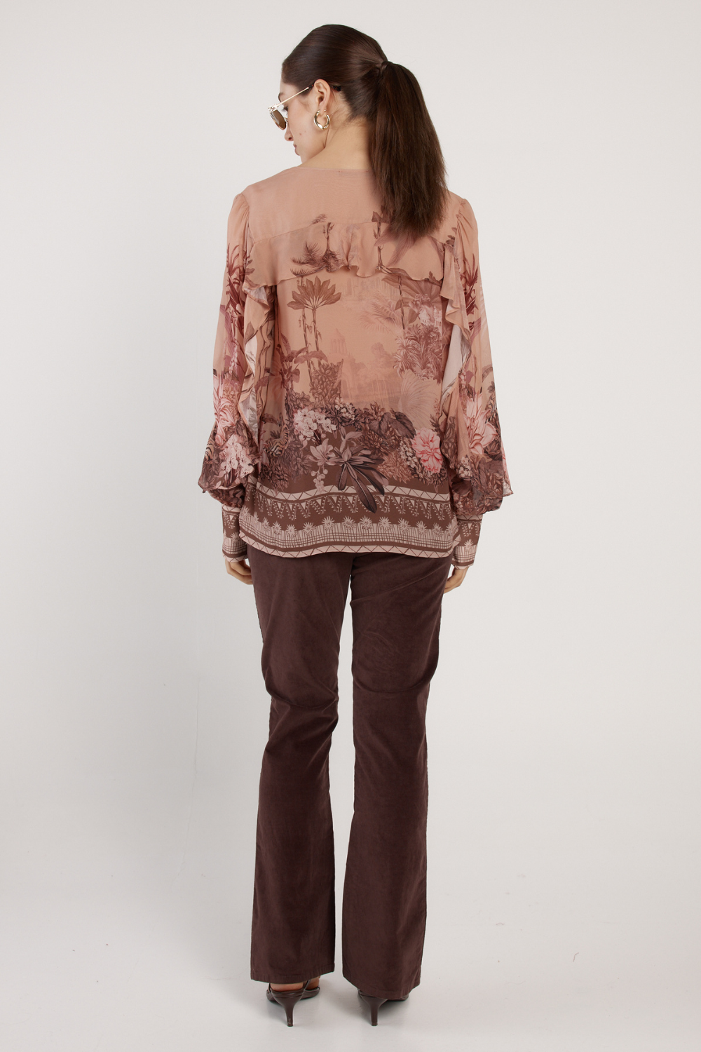 Fate + Becker Odette Ruffle Blouse Scarf