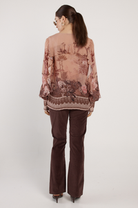 Fate + Becker Odette Ruffle Blouse Scarf