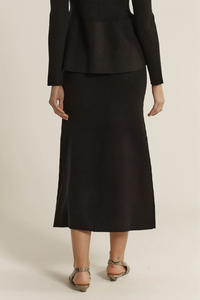 Fate + Becker Vale Knit Skirt Black