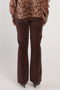 Fate and Becker Knox Velvet Jeans Chocolate Brown