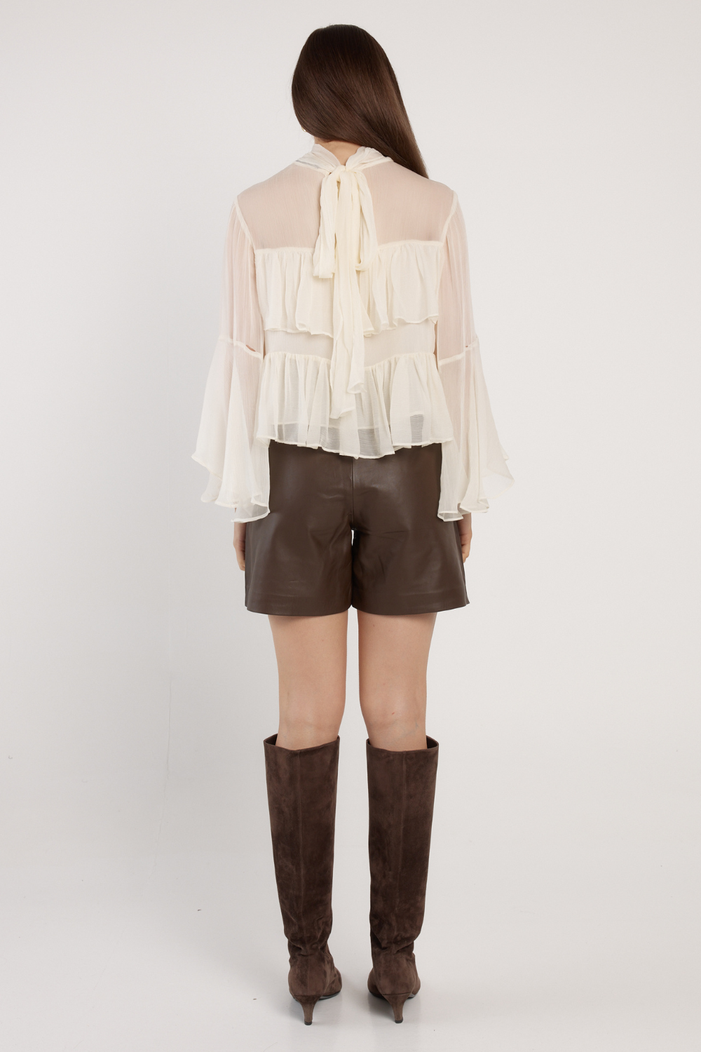 Fate and Becker Sienna Ruffle Blouse Cream
