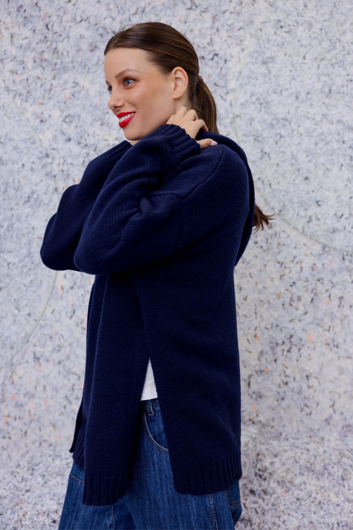 M.A.Dainty Fender Knit Navy