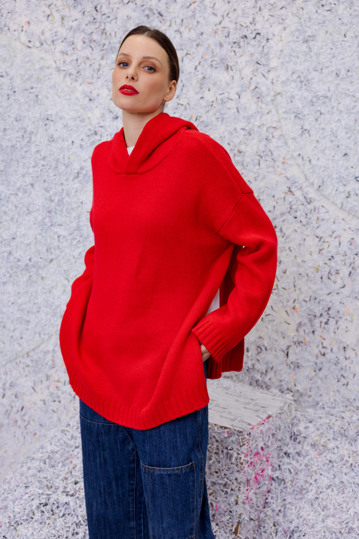 M.A.Dainty Fender Knit Red Apple