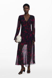 Desigual Floral Flowy Long Dress Pre-Order