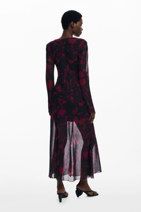 Desigual Floral Flowy Long Dress Pre-Order