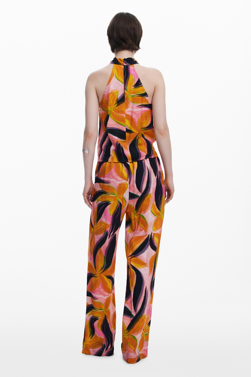 Desigual Floral Print Trousers