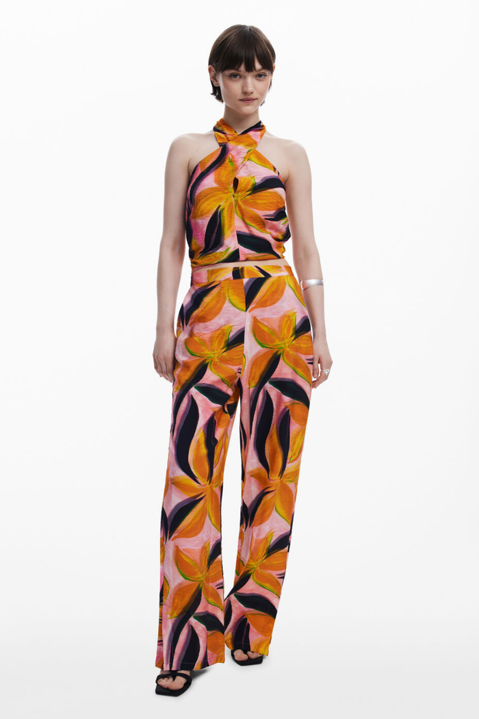 Desigual Floral Print Trousers
