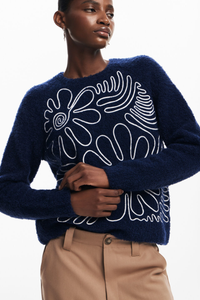 Desigual Floral Print Sweater