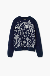 Desigual Floral Print Sweater