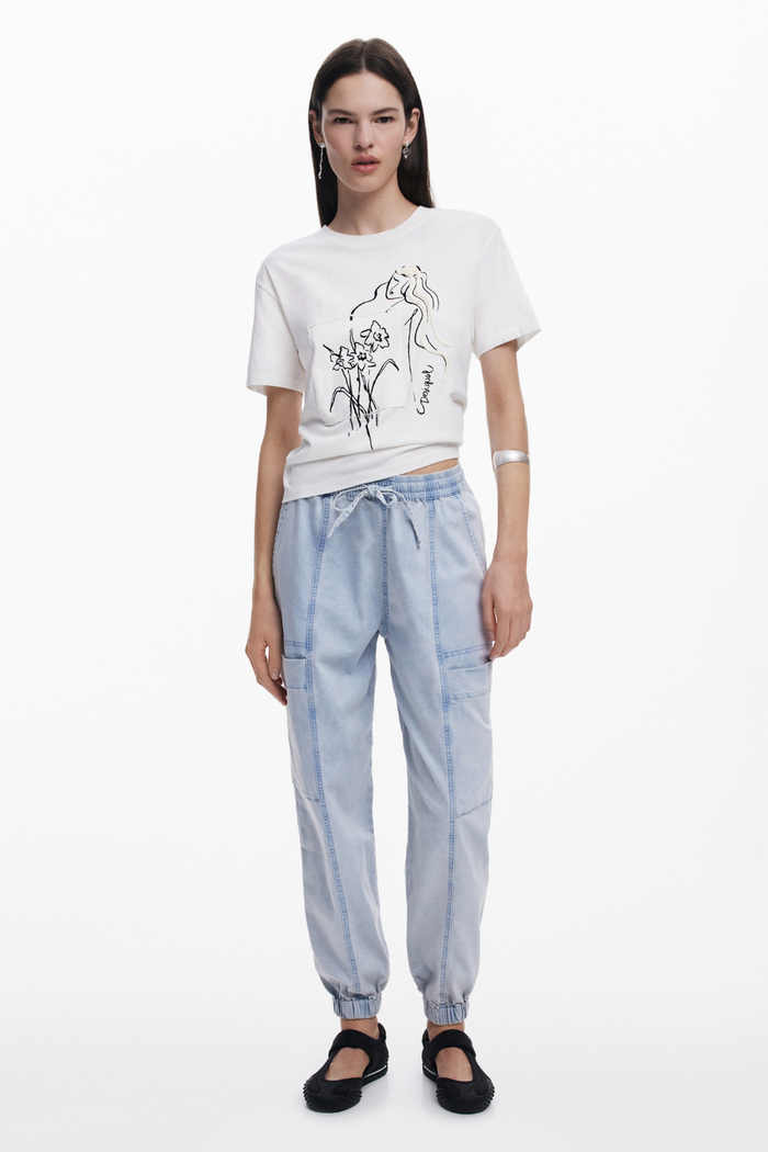 Desigual Floral Shirt White