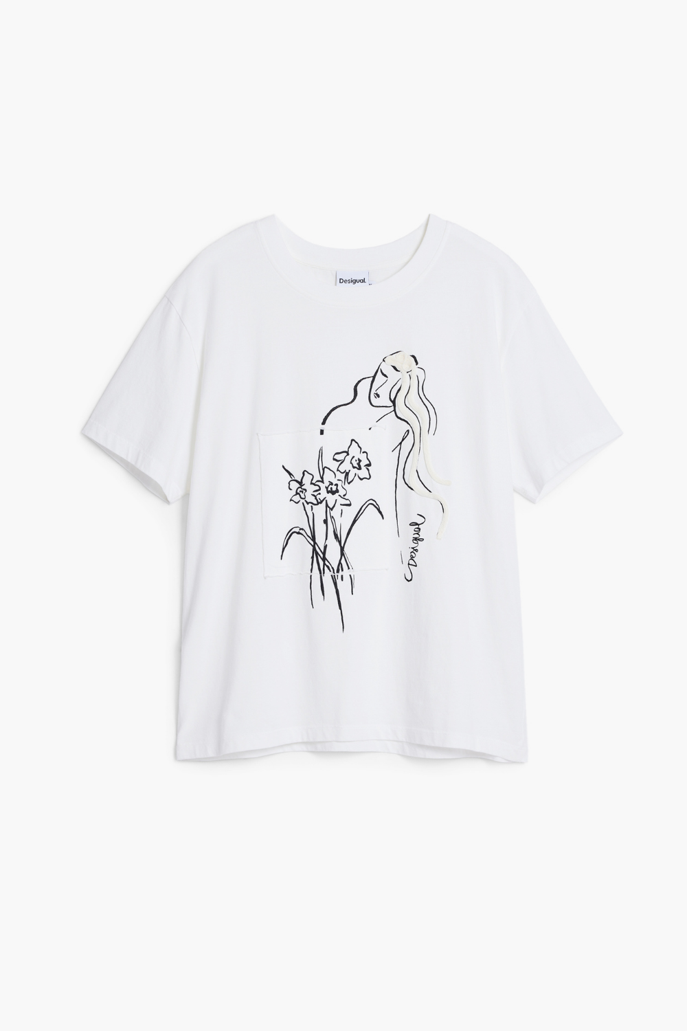 Desigual Floral Shirt White