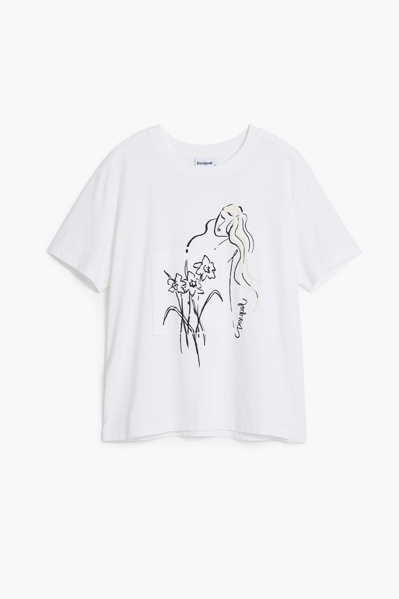 Desigual Floral Shirt White