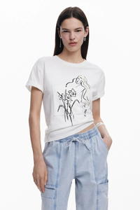 Desigual Floral Shirt White