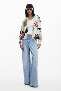 Desigual Floral Print Cardigan