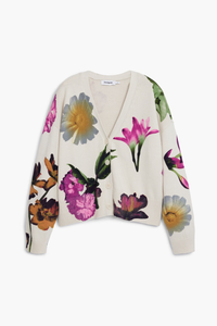 Desigual Floral Print Cardigan