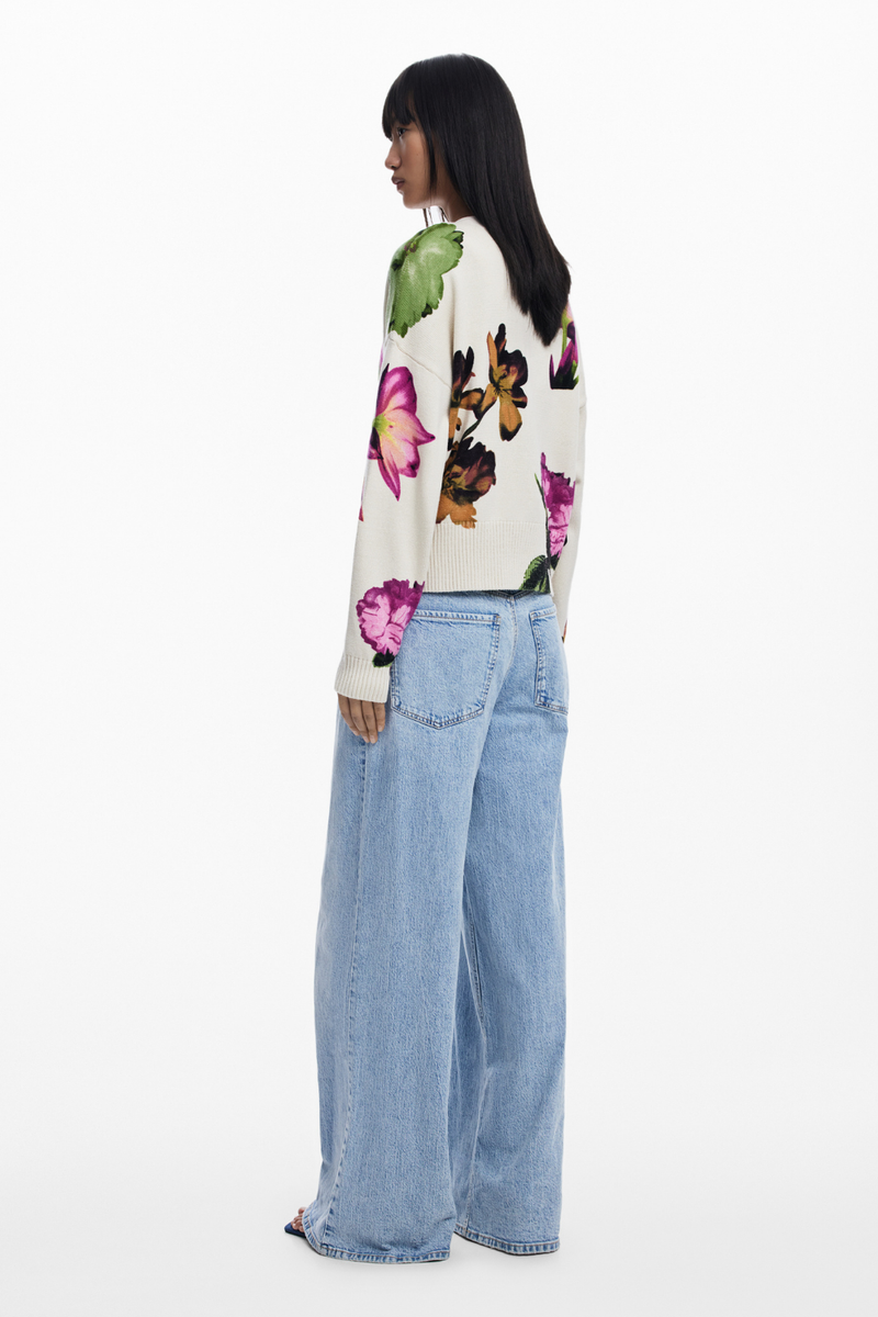 Desigual Floral Print Cardigan