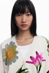 Desigual Floral Print Cardigan
