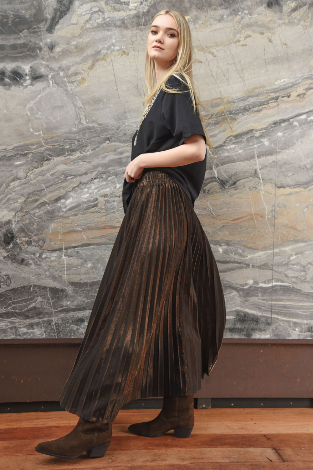 Curate Forever Long Skirt Bronze Pre-Order