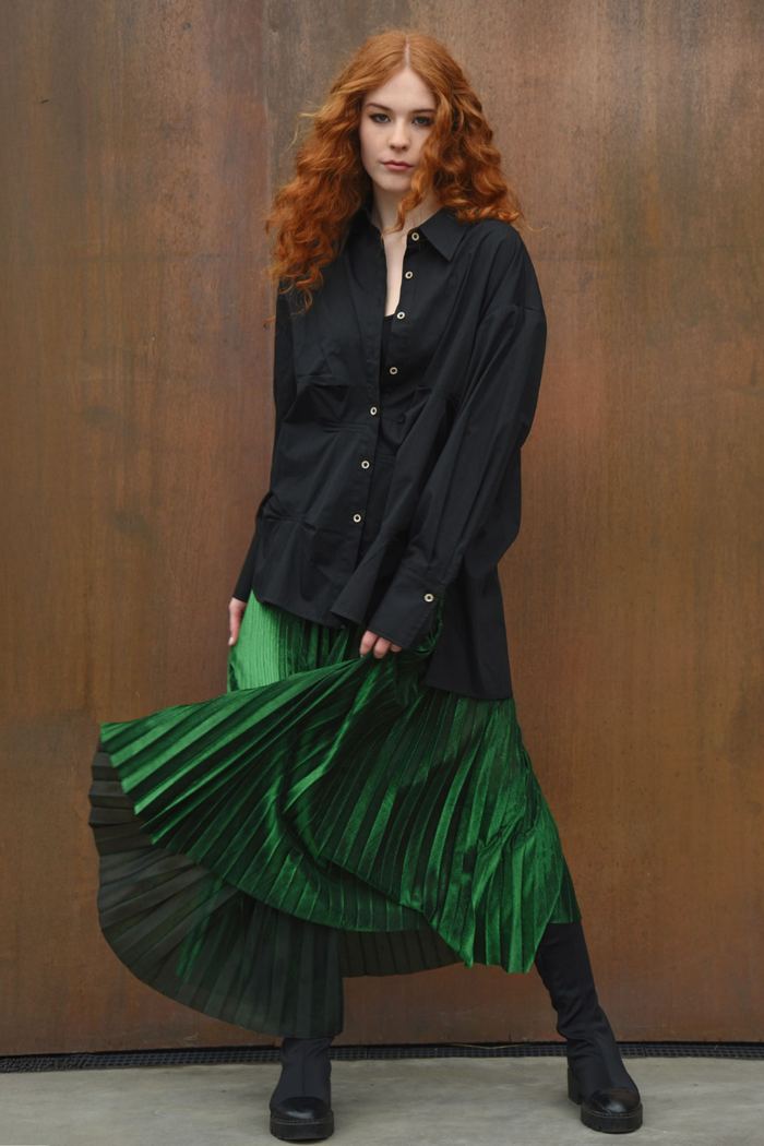 Curate Forever Long Skirt Green Pre-Order