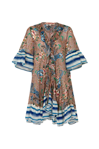 Cooper Frills Are Multiplying Dress Multi Paisley Pre-Order