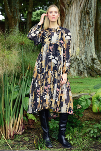 Curate Frock Star Dress Black Gold Pre-Order