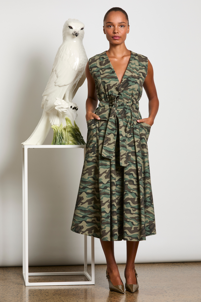 M.A.Dainty Gina Dress Camo