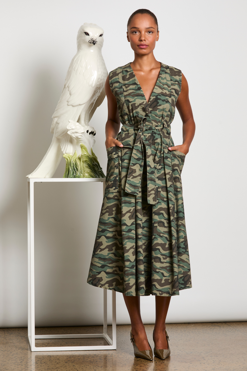 M.A.Dainty Gina Dress Camo