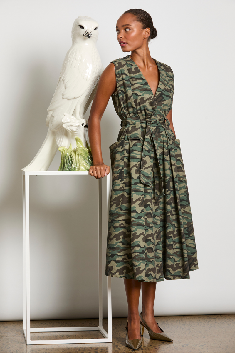 M.A.Dainty Gina Dress Camo