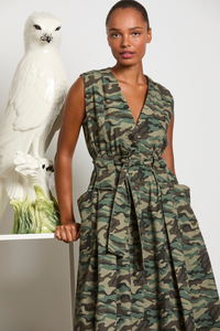 M.A.Dainty Gina Dress Camo