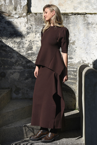 Trelise Cooper Gone With The Wave Skirt Chocolate Pre-Order