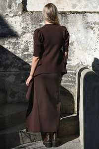 Trelise Cooper Gone With The Wave Skirt Chocolate Pre-Order