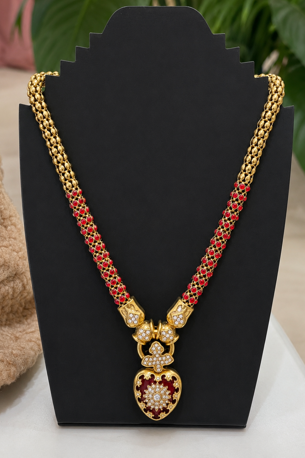 Elle and Elka Heart Necklace Multi