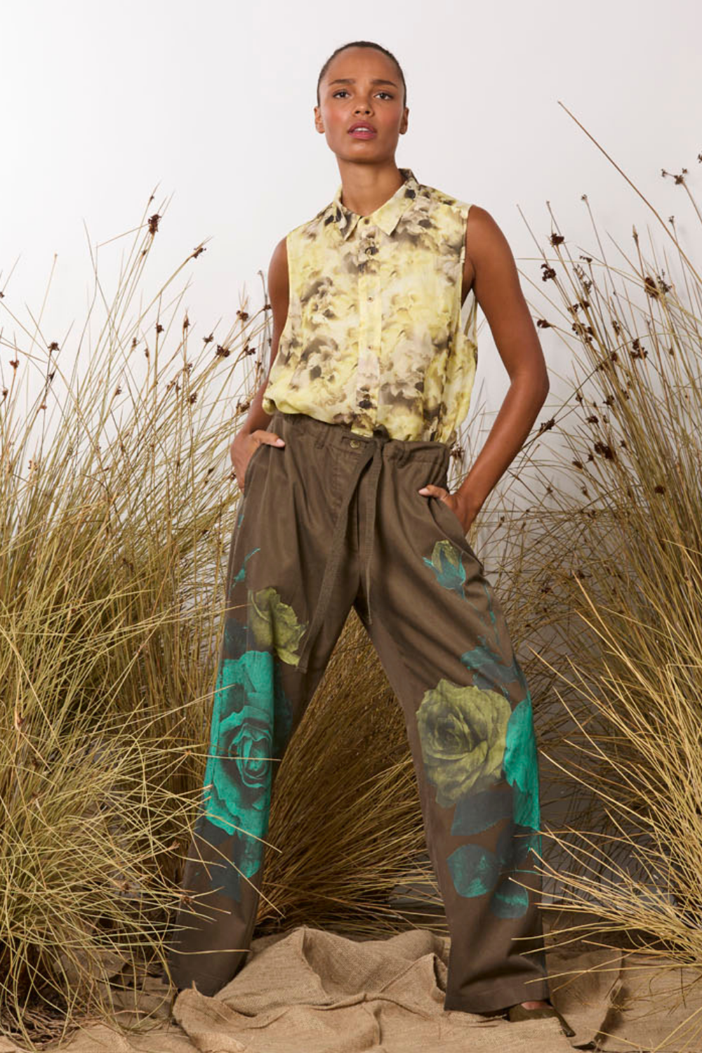 M.A.Dainty Journal Pant Camo Roses