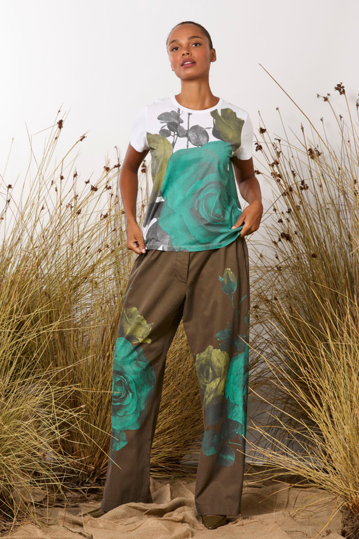 M.A.Dainty Journal Pant Camo Roses