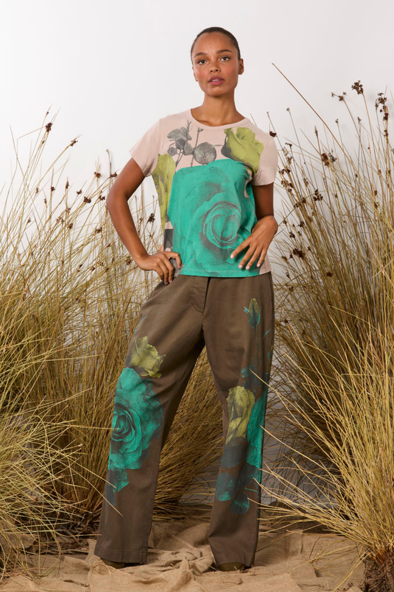 M.A.Dainty Journal Pant Camo Roses