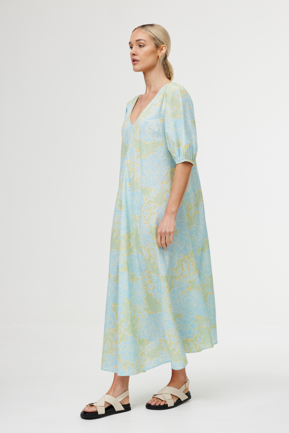 Kinney June Dress Ocean Bloom