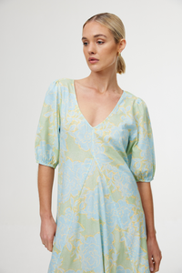 Kinney June Dress Ocean Bloom