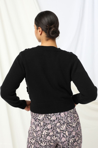 Kachel Audrey Knitted Cardigan Black