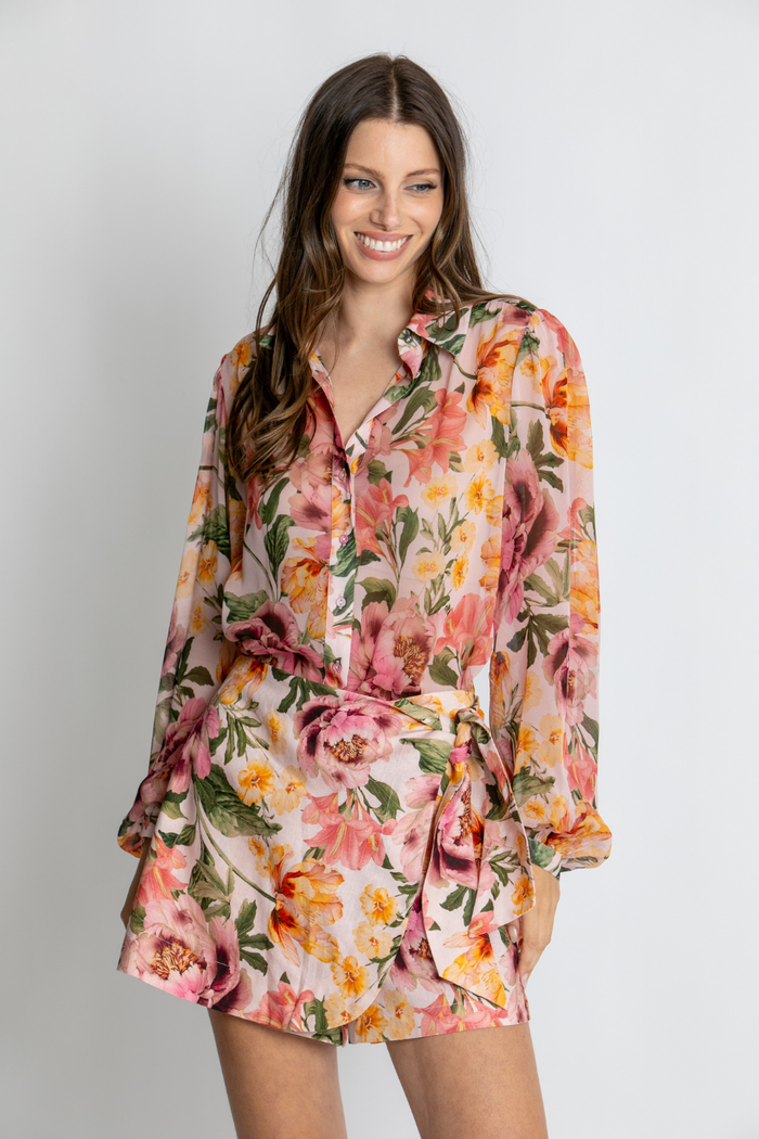 Kachel Ava Shirt Whispering Peonies