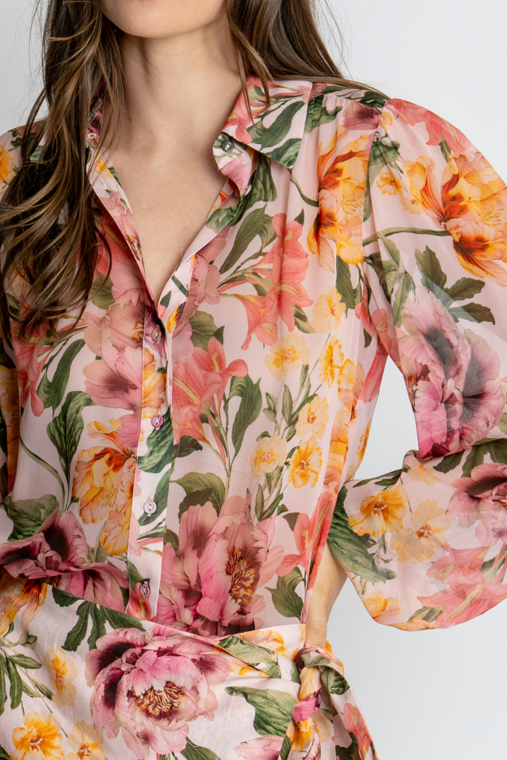 Kachel Ava Shirt Whispering Peonies